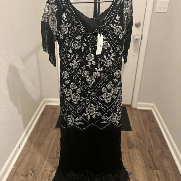 Babeyond- Flowery Multi-Layer Maxi Mermaid Plus Size Dress - Picture 6 of 17